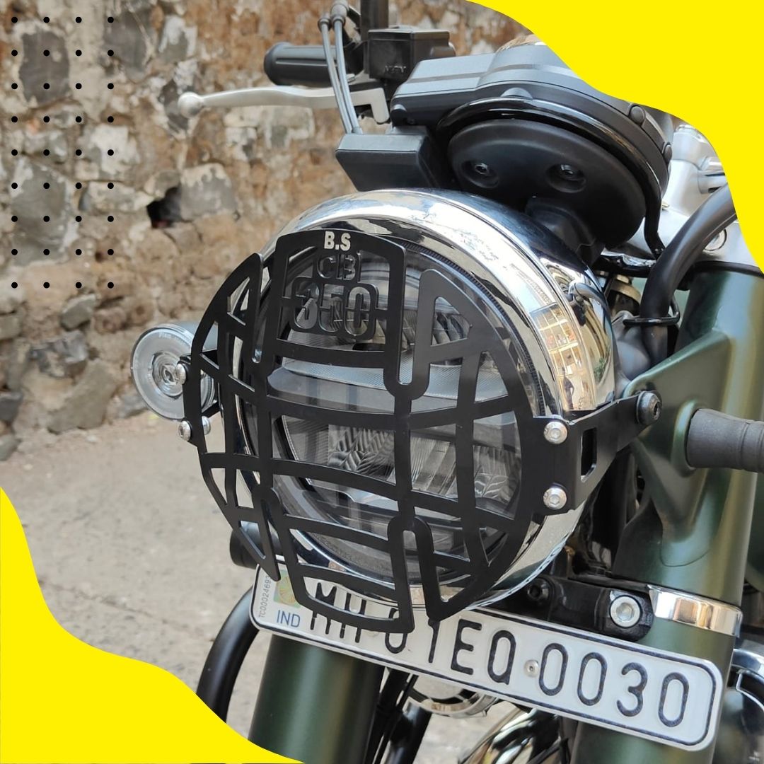 HEADLIGHT GRILL FOR NEW HONDA CB 350 DLX PRO, STAINLESS STEEL BS
