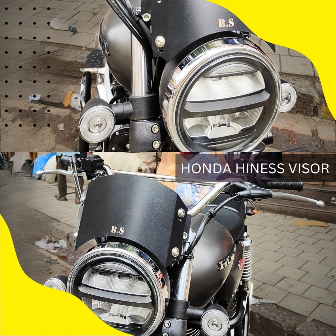 HONDA HINESS AND HONDA RS VISOR IN STAINLESS STEEL