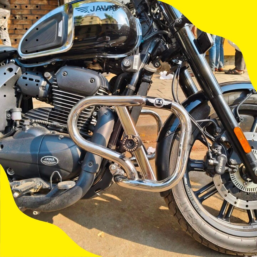 NEW CRASH GUARD FOR JAWA 42 BOBBER STAINLESS STEEL RUSTFREE PRODUCT