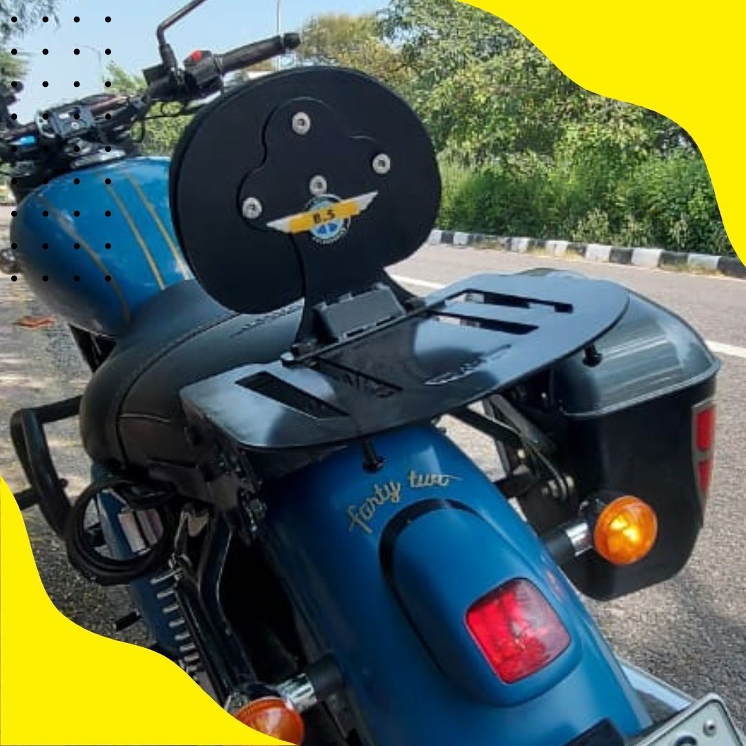 JAWA HEAVY PLATE BACKREST IN STAINLESS STEEL BLACK BS