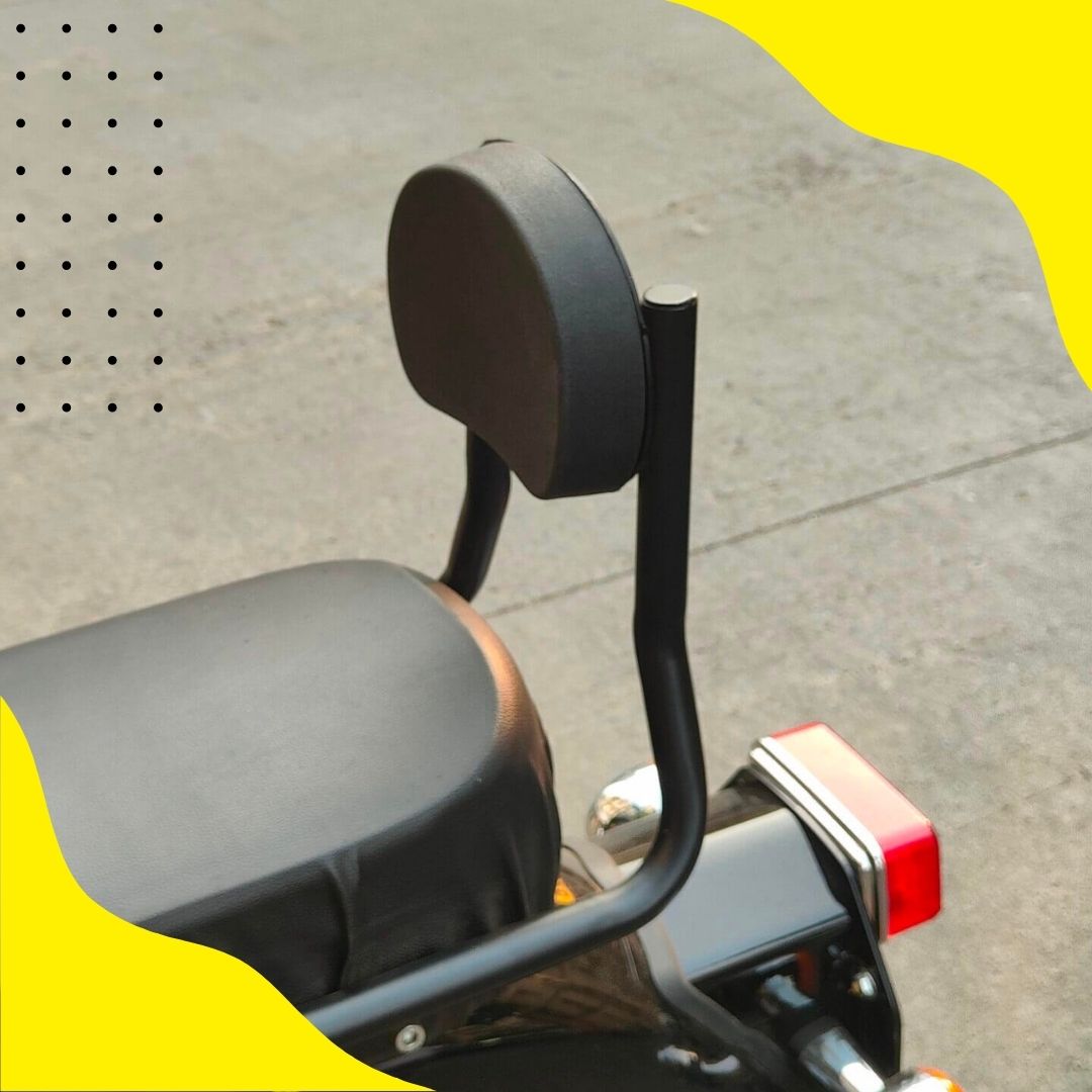 Vintage Backrest for RE Classic – Rust-Free Stainless Steel (Black Powder Coated) BS