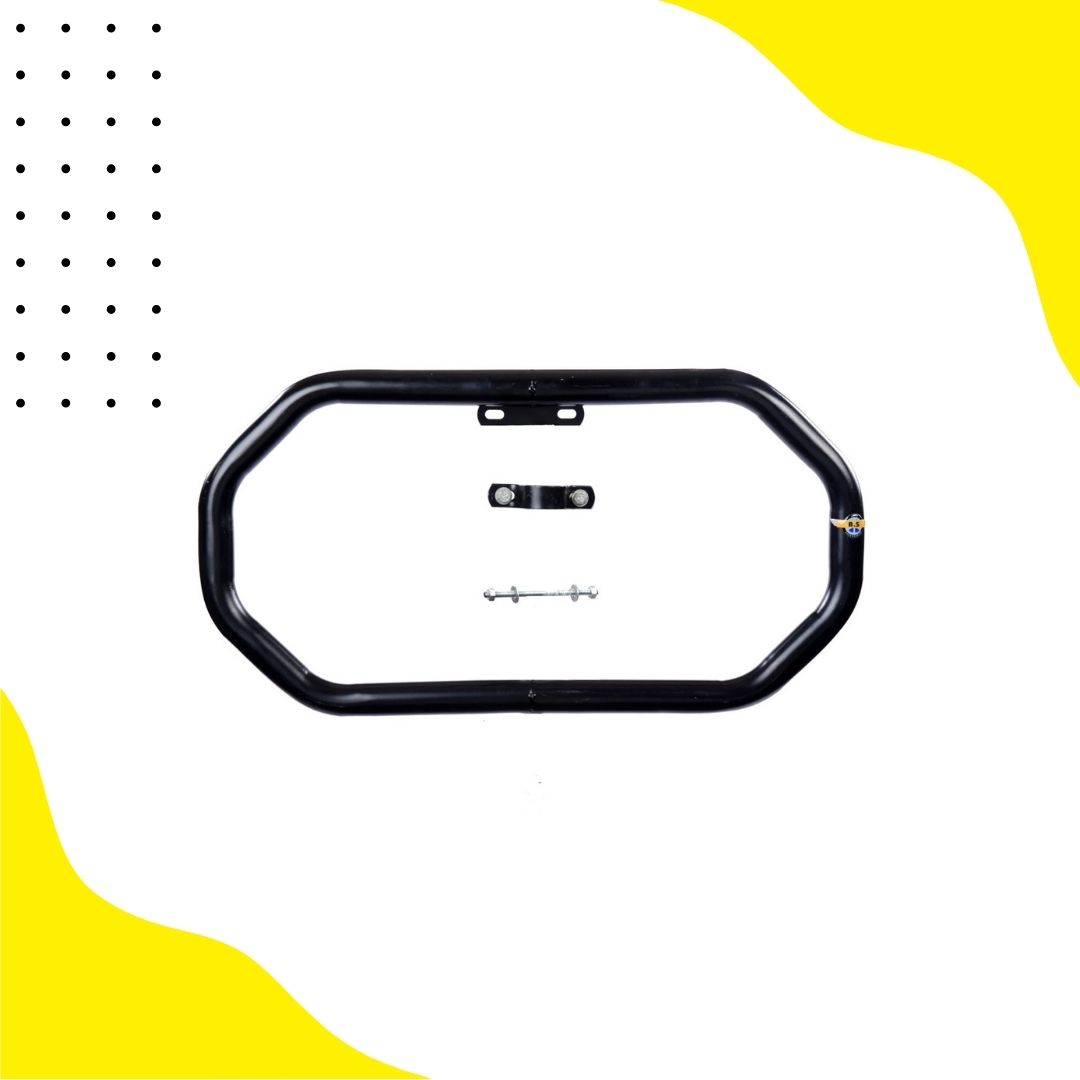 BULLET 8BEND GUARD STAINLESS STELL, 1.25 INCH PIPE BLACK POWDER COATED BS