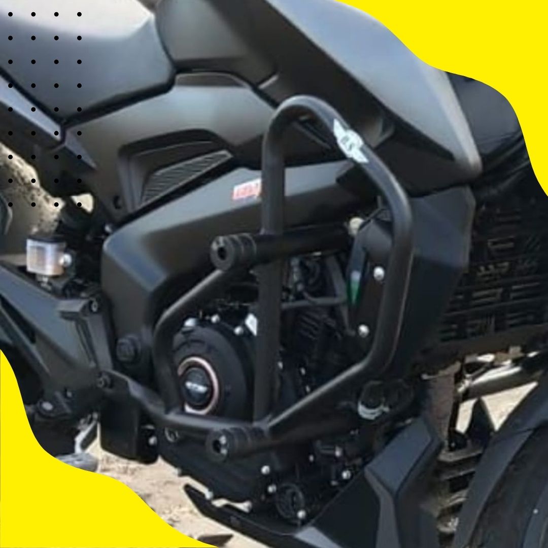 DOMINAR 400 BS6 SLIDER CRASH GUARD IN STAINLESS STEEL BS