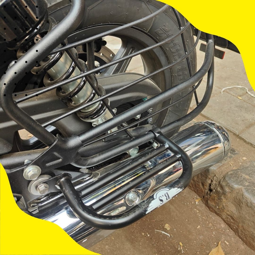 SUPER METEOR 650 PIPE FOOTREST (LEFT SIDE) STAINLESS STEEL BS