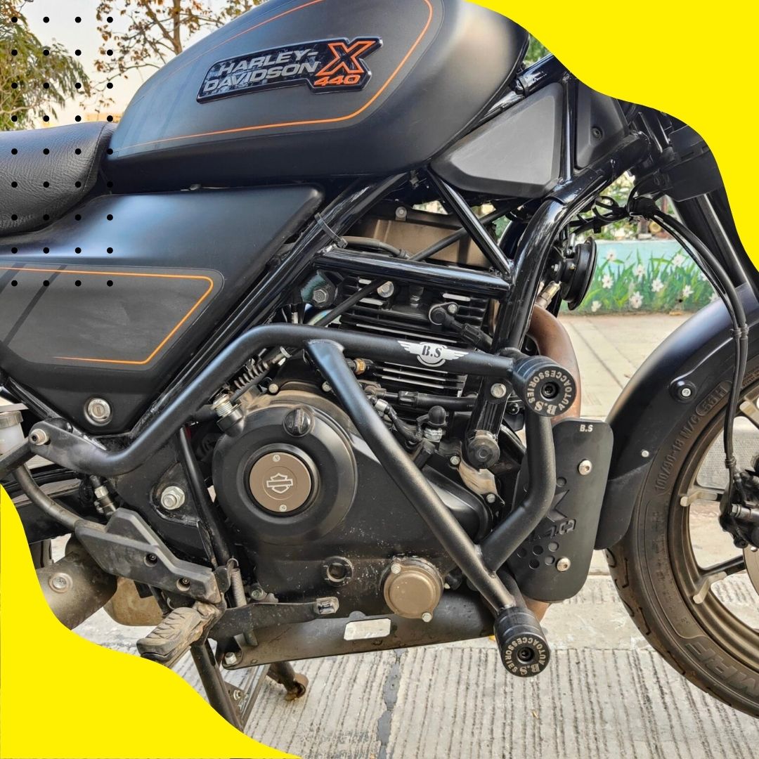 CRASH GUARD FOR HARLEY DAVIDSON X440 STAINLESS STEEL BLACK BS