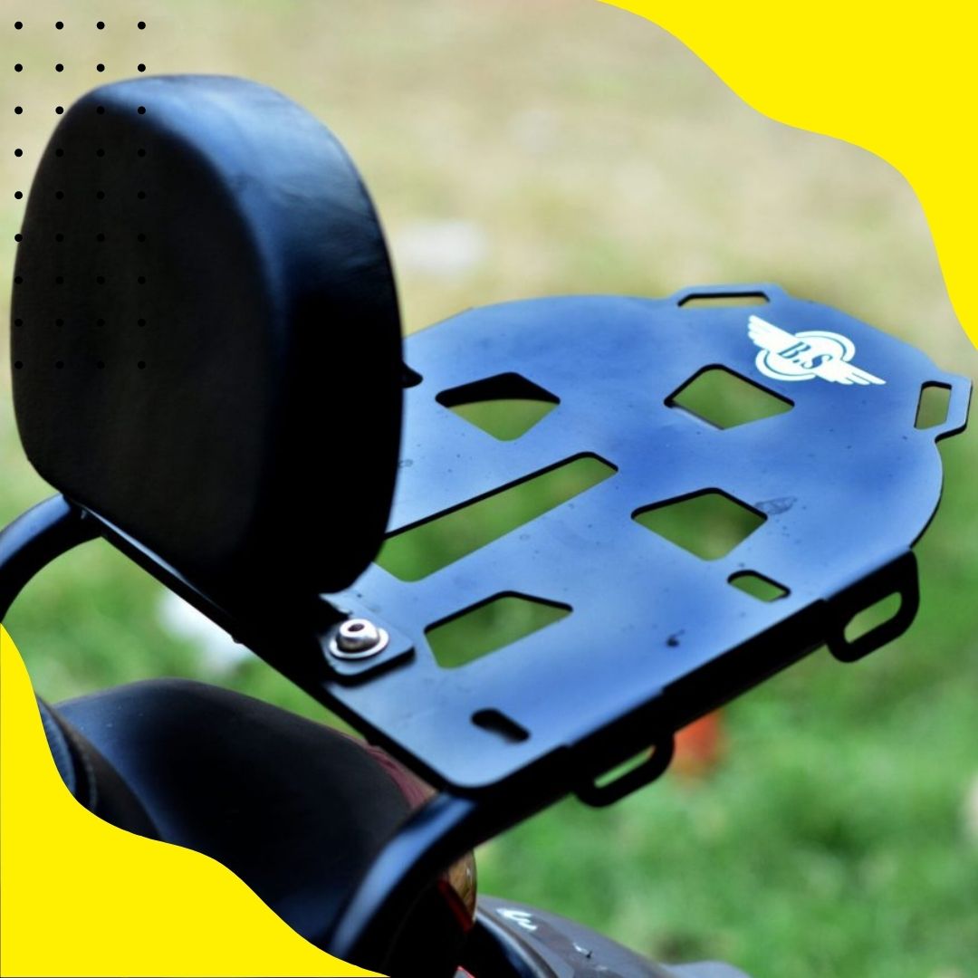 HERO XPULSE BACKREST WITH LAZER CUTTING PLATE IN STAINLESS STEEL