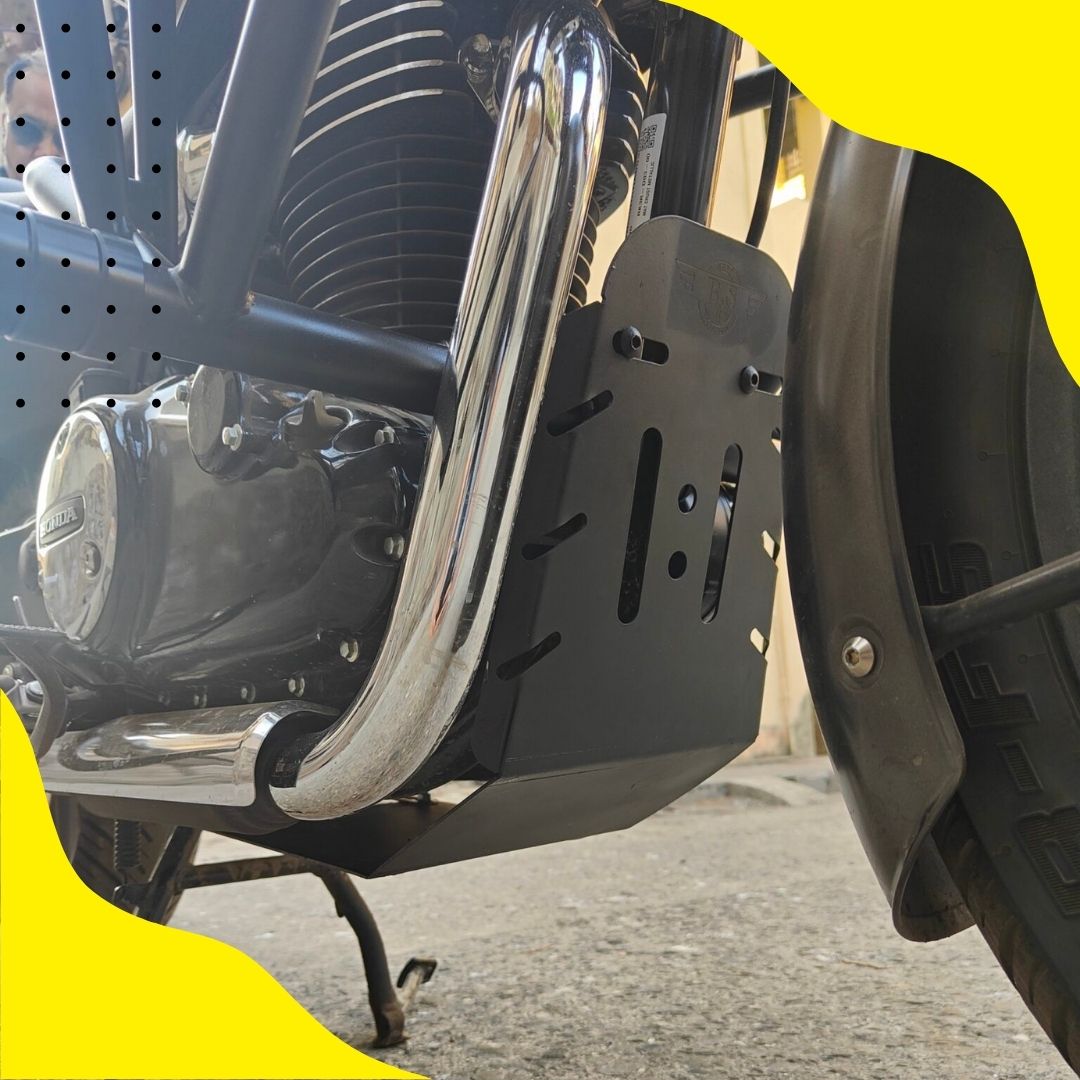 ENGINE SUMP GUARD FOR NEW HONDA CB350 honda cb350 black DLX PRO STAINLESS STEEL BS