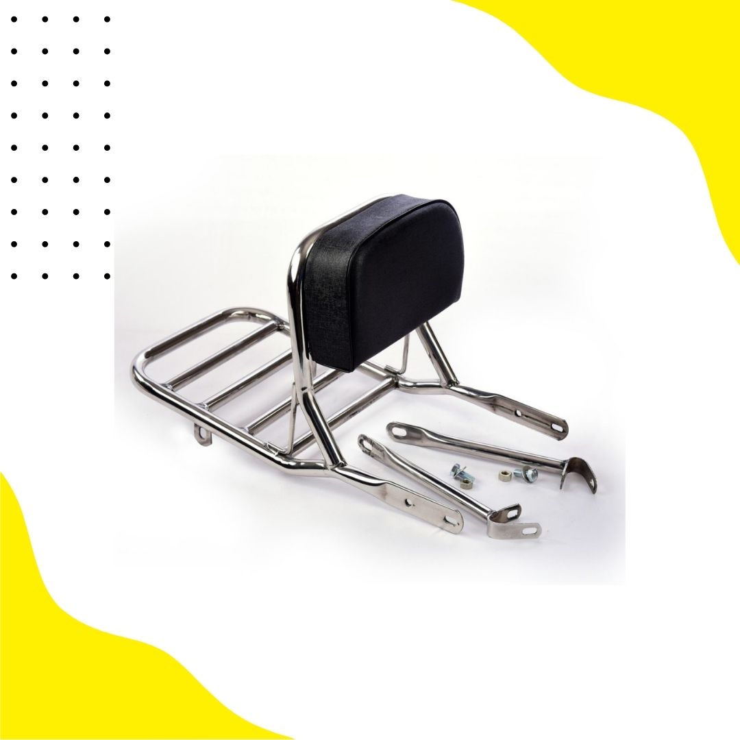 Bullet Backrest With Carrier Pipe In Stainless Steel Bs