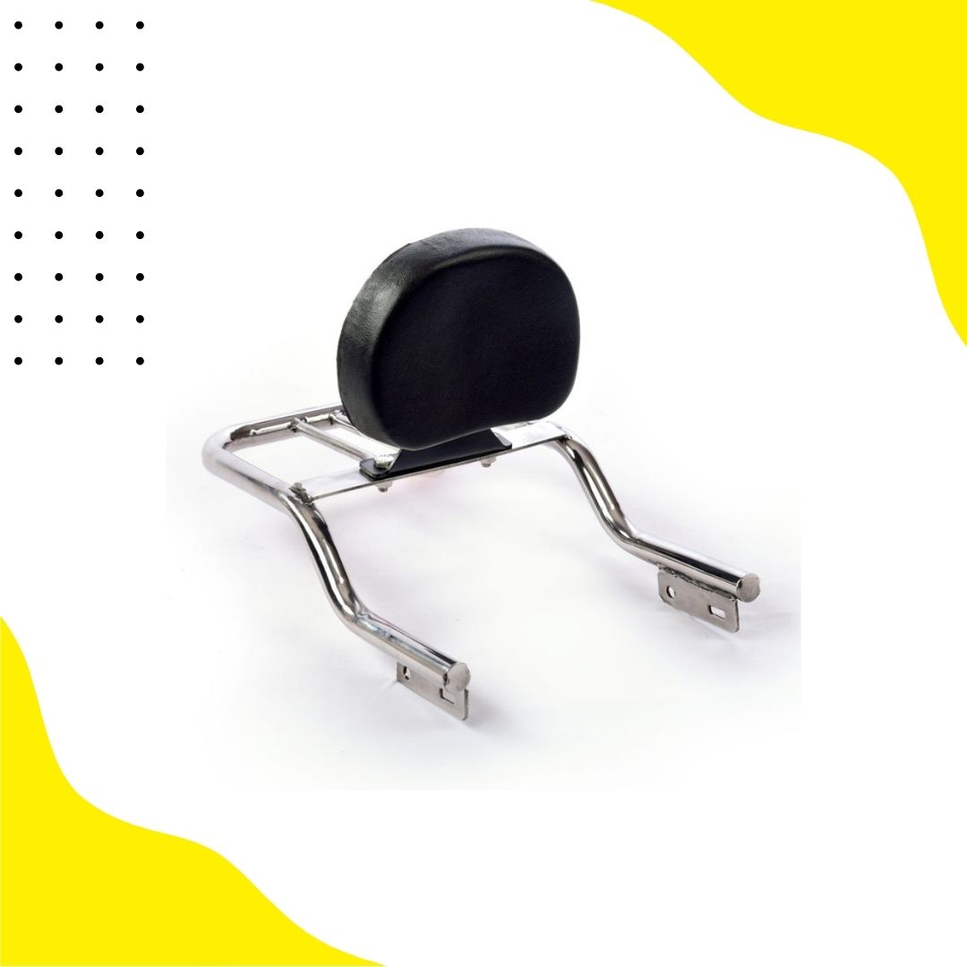 Bullet Backrest With Pu Seat In Stainless Steel Chrome Bs