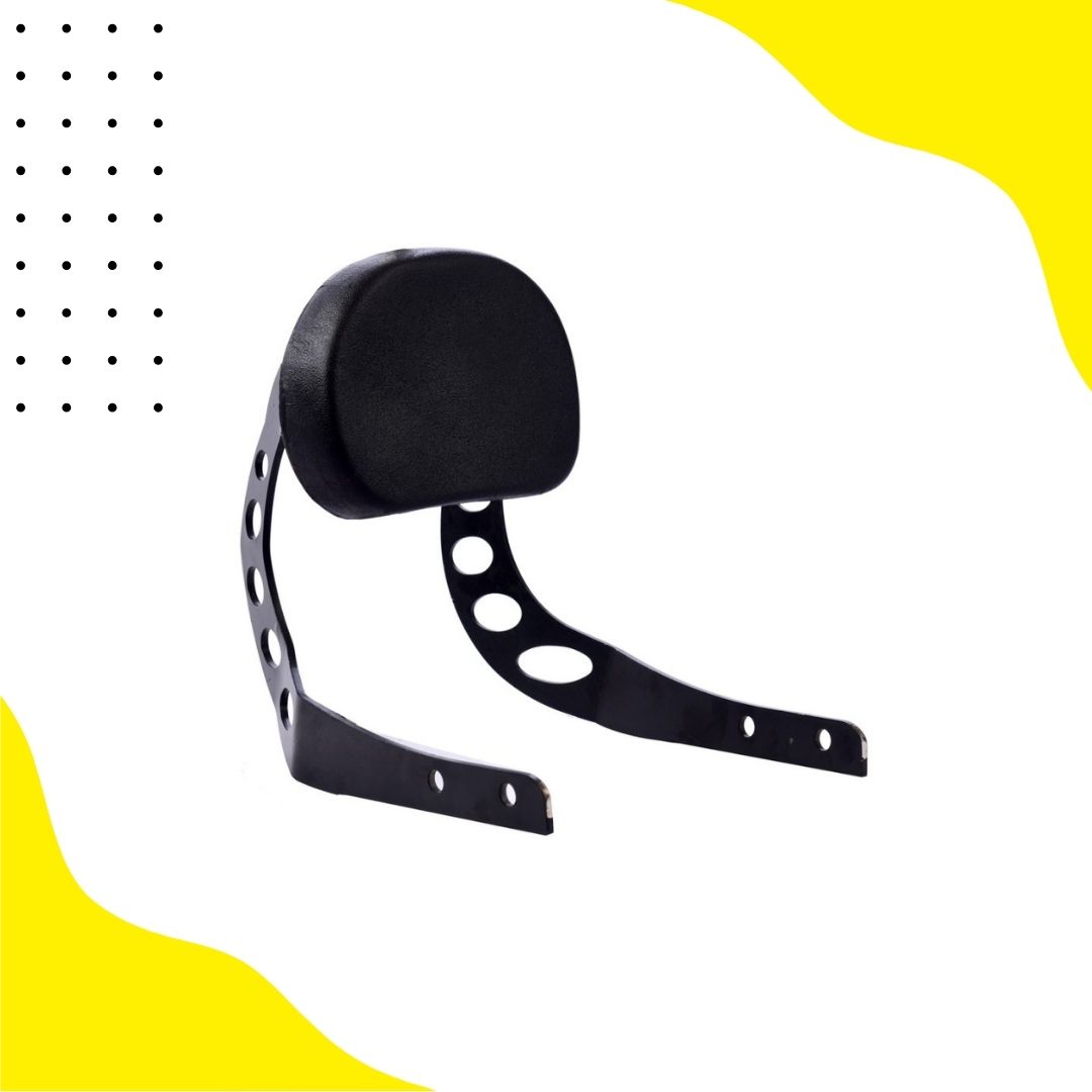 Bullet Maharaja Backrest In Stainless Steel(Black Powder Coated)