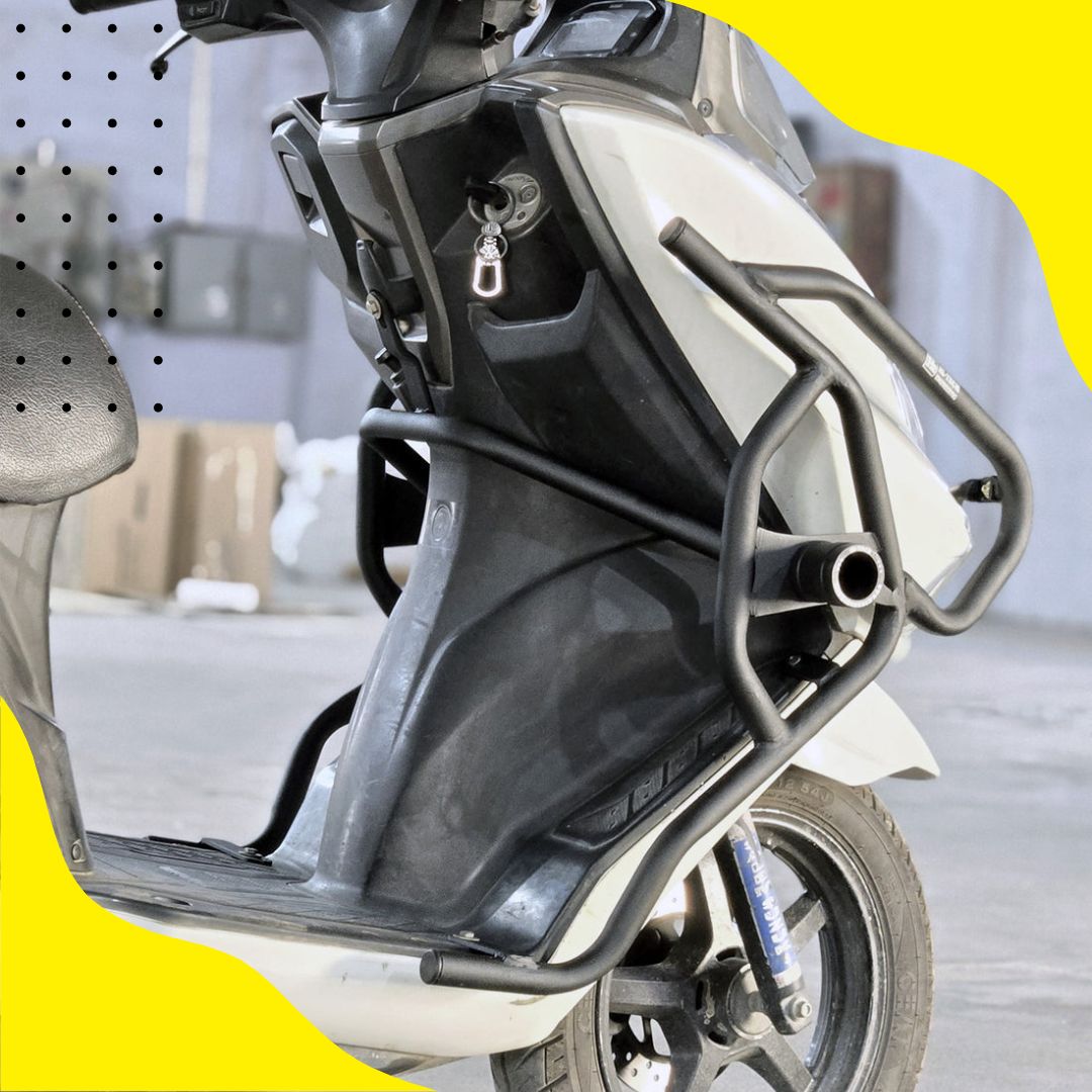 Burgman 2 In 1 Crash Guard With Foot Rest - Htsc 123