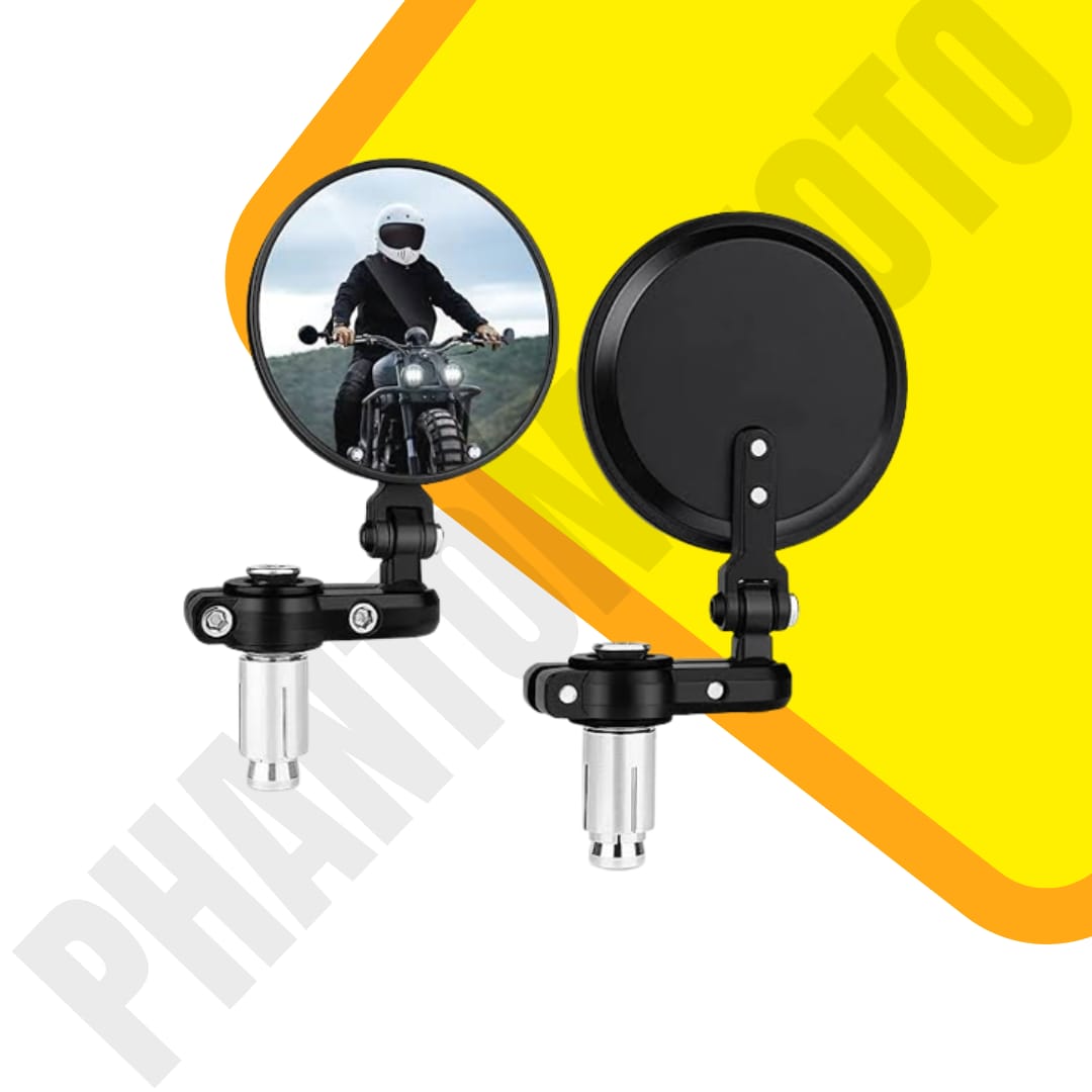 Bar End Folding Mirror