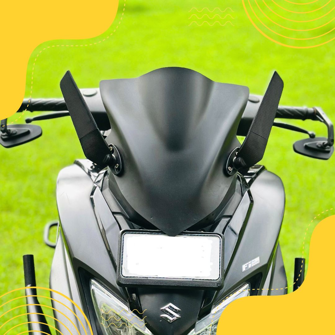 Burgman Ninja Windshield With Clamps