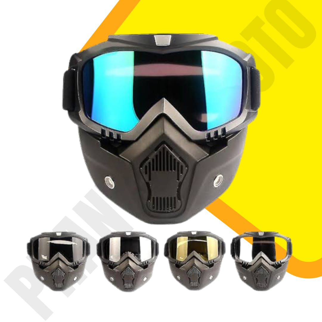 Face Mask With Goggle