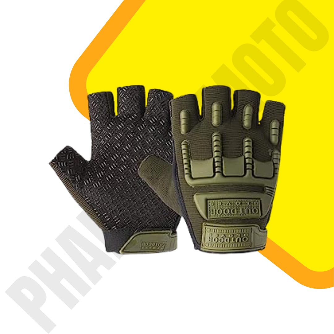 Half Gloves Military Green