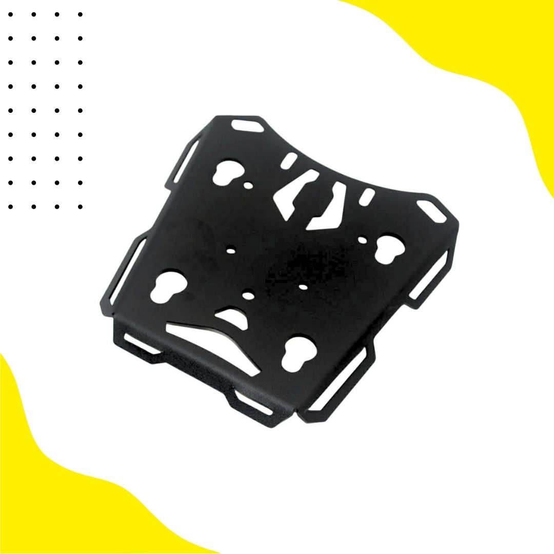 Himalayan Bs6 Toprack Plate In Stainless Steel (Black Powder Coated) Bs