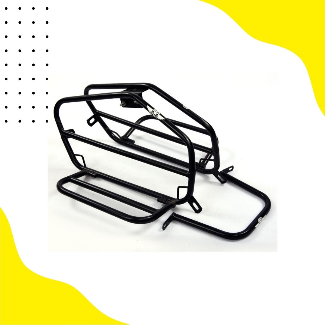 Himalayan Foldable Saddle Stay In Stainless Steel (Black Powder Coated) Bs