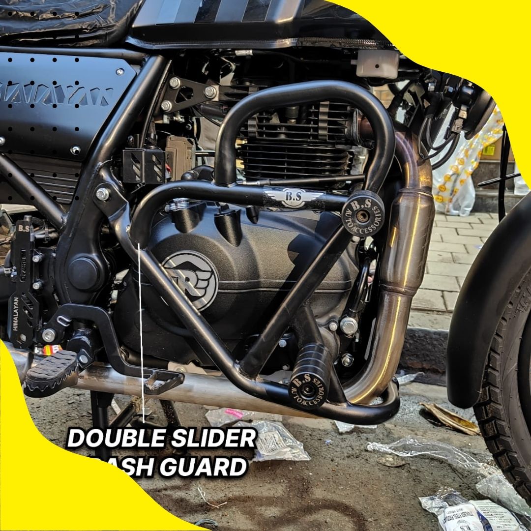 Himalayan New Slider Guard In Stainless Steel Black Powder Coated