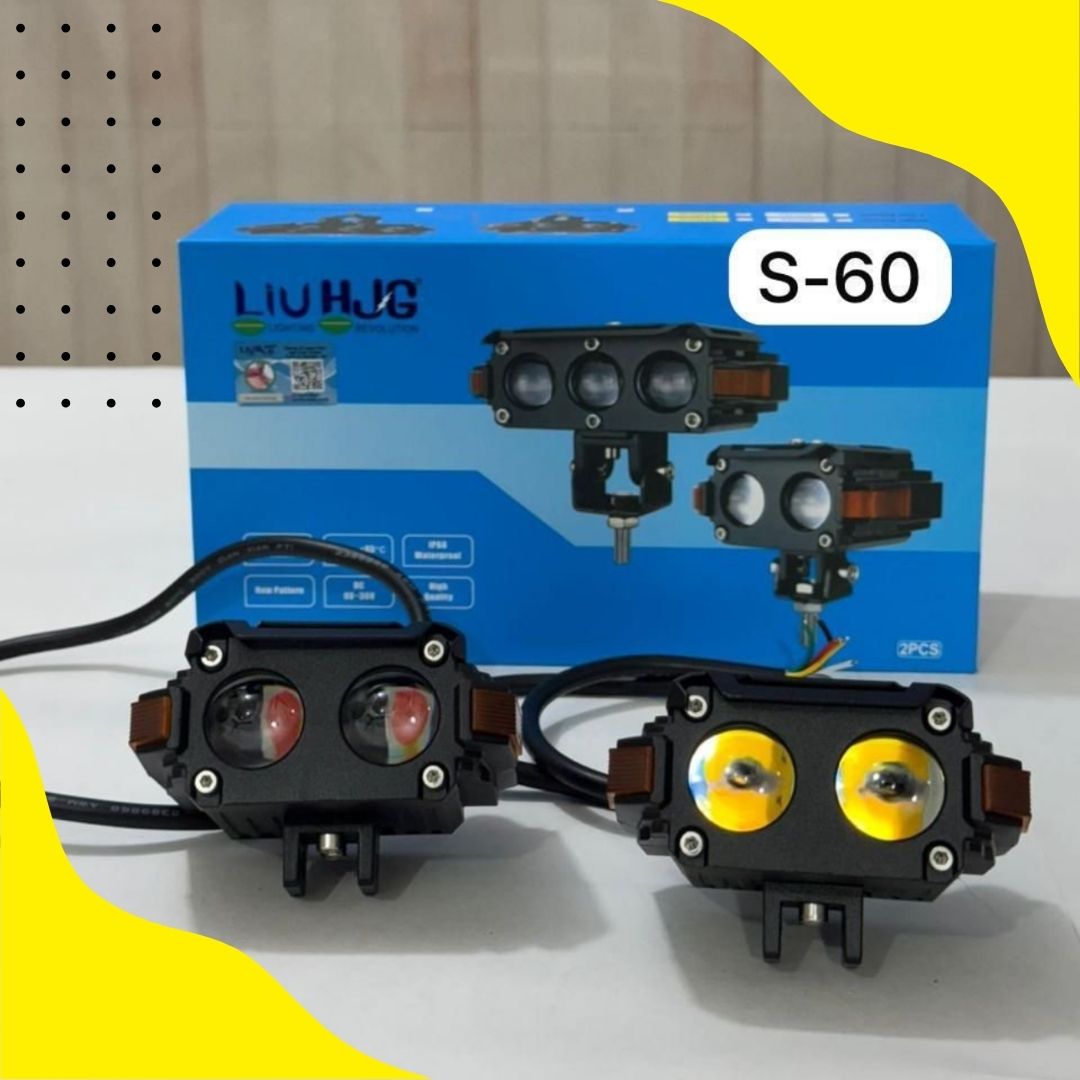 Hjg Future Eye S60 Led Fog Light Yellow White Red Devil Eye And Left Right Drl