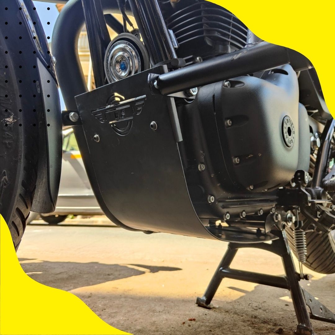 Hunter 350 Base Plate  Engine Sump Guard – Stainless Steel, Rust-Free