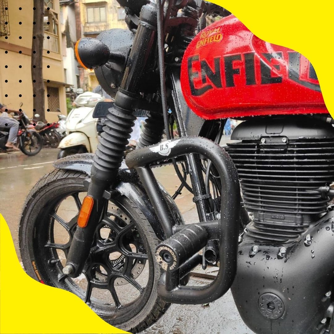 Hunter 350 Slider Guard – Stainless Steel Black Powder Coated Bs