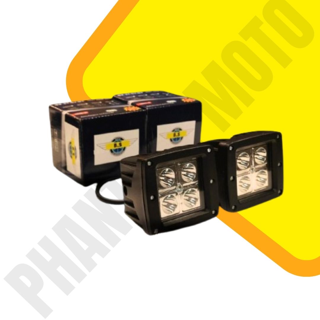 4 Led Square 40 Watts Fog Light -  White