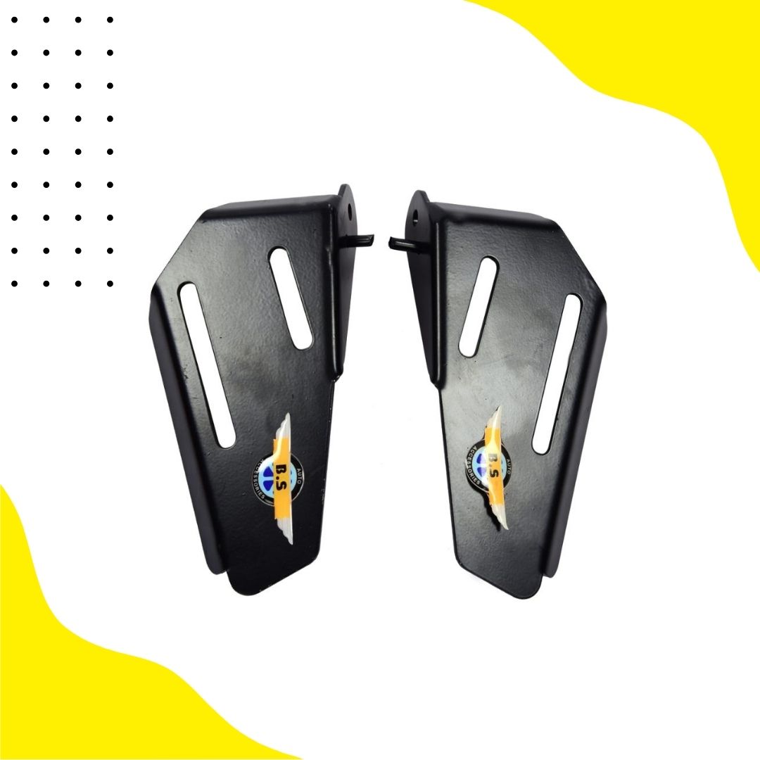 Interceptor Footrest In Stainless Black Powder Coated