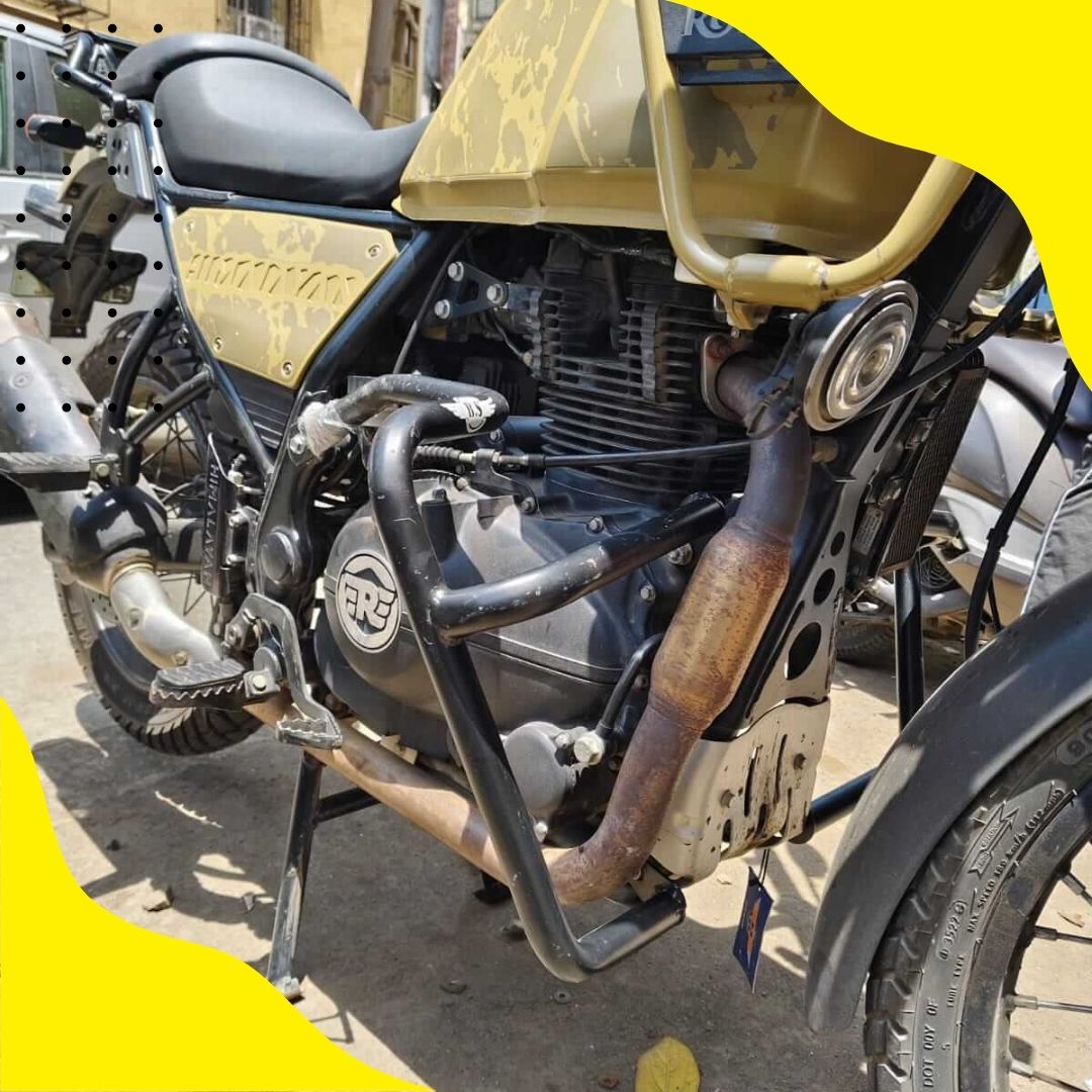 Leg Guard For Himalayan 411, Stainless Stell Rustfree Product Bs