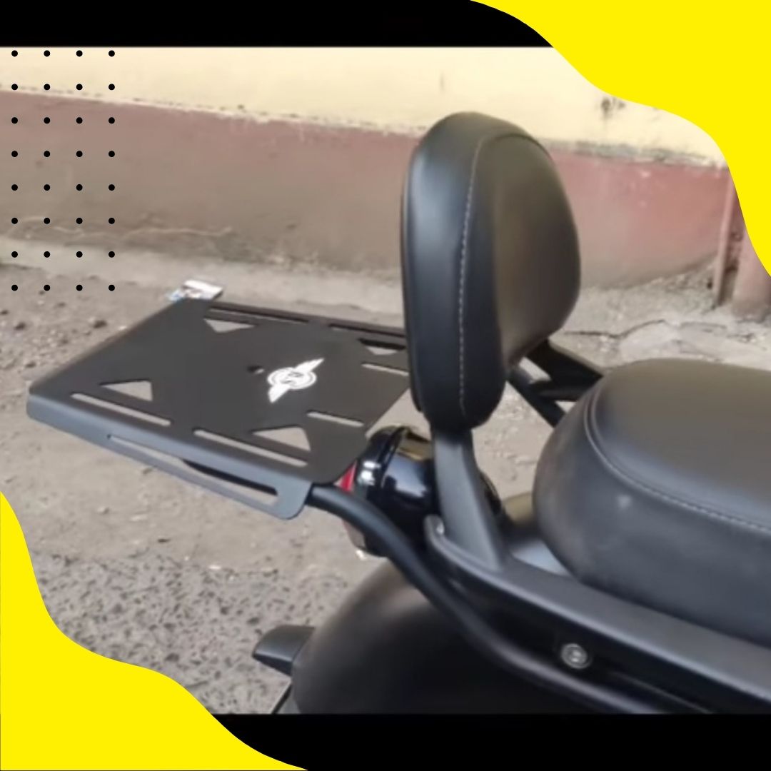 Meteor Carrier Plate In Stainless Steel Black Powder Coated