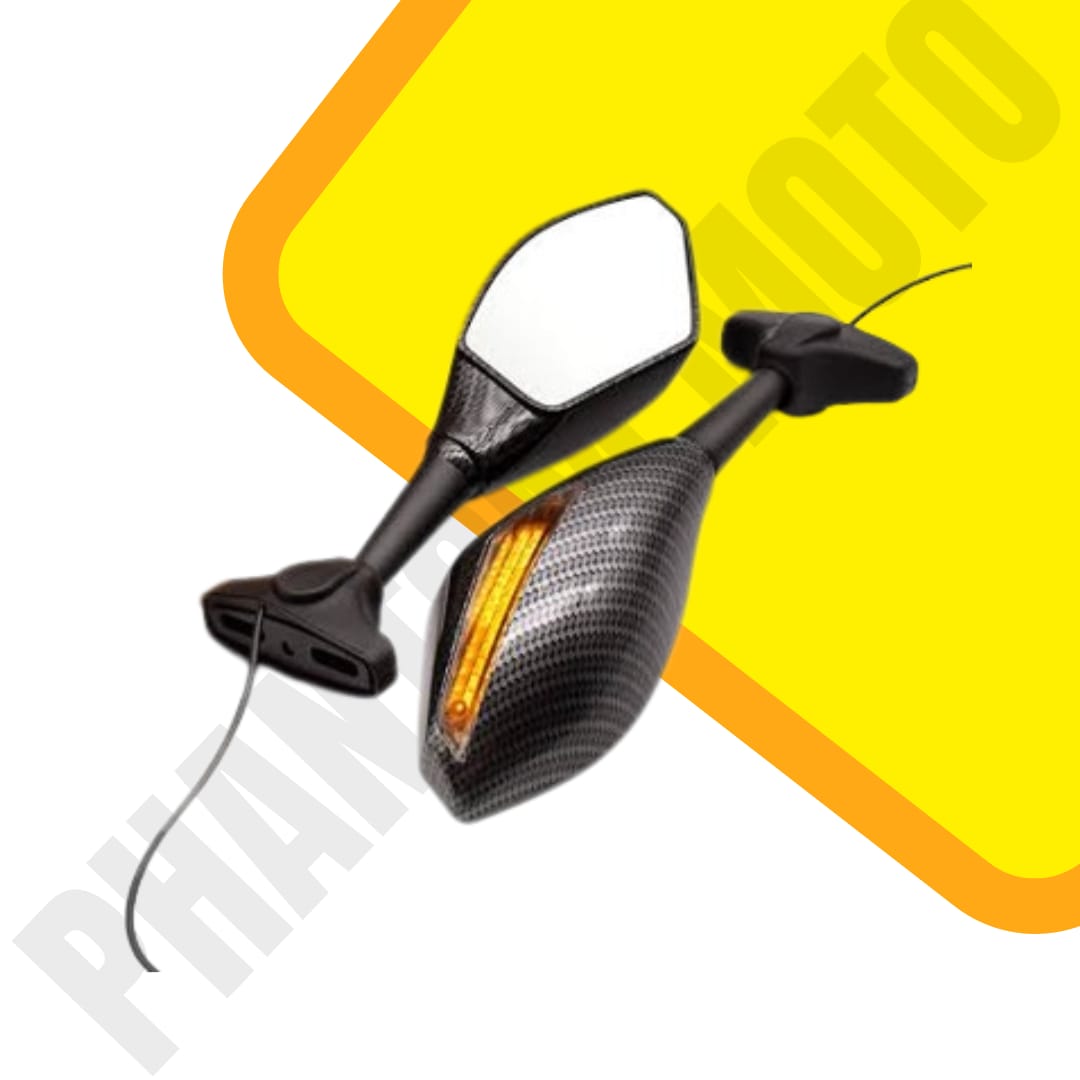 Ninja Mirror Carbon With Led