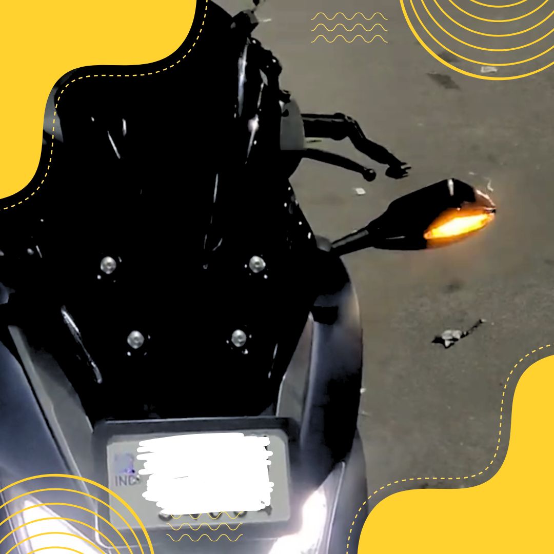 Ninja Mirror With Led And Clamps
