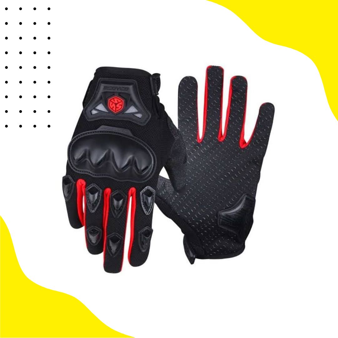 Scoyco Mc29 Full Gloves Red Black