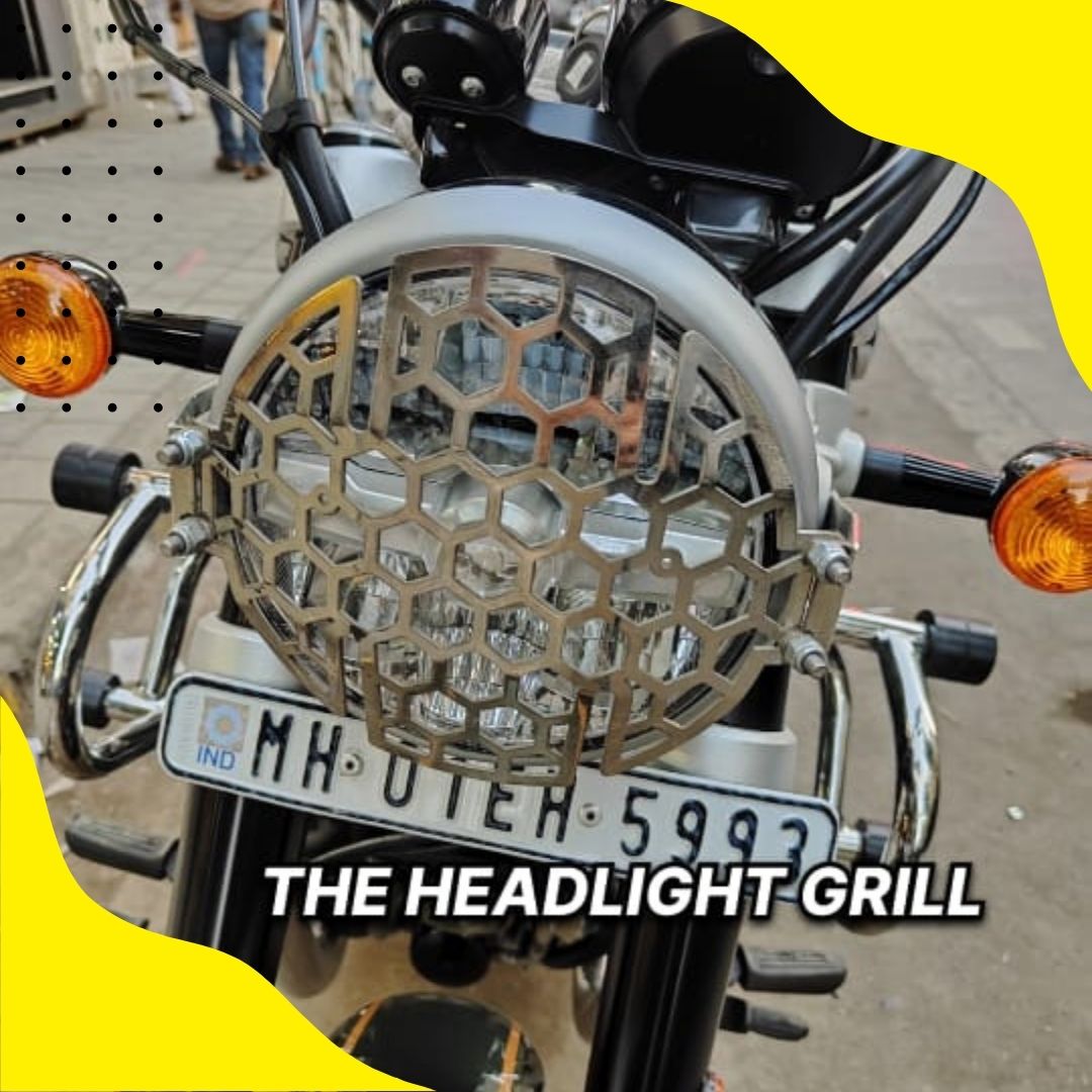 Super Meteor 650 Headlight Grill (Silver)