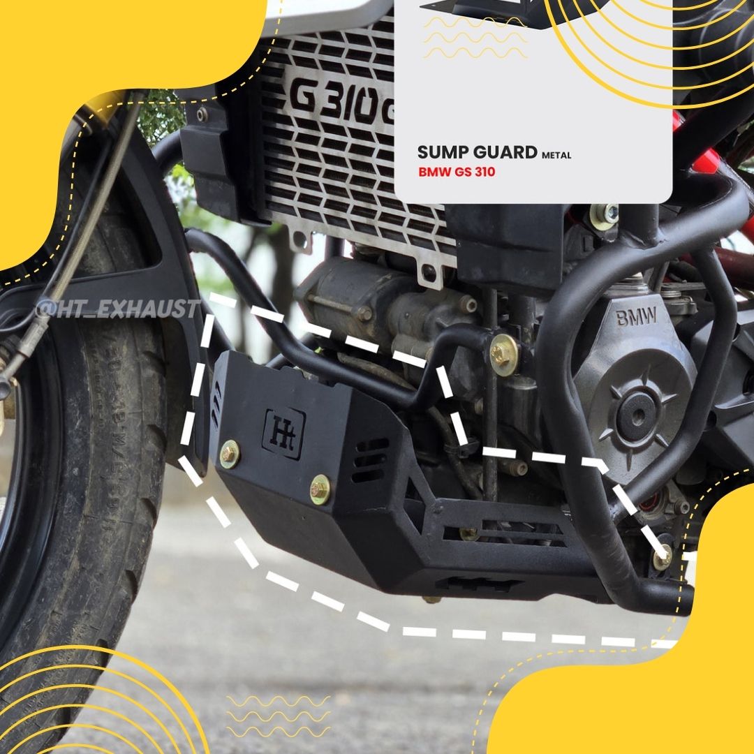 BMW G310 GS RADIATOR GUARD BLACK / SB 972 HITECH