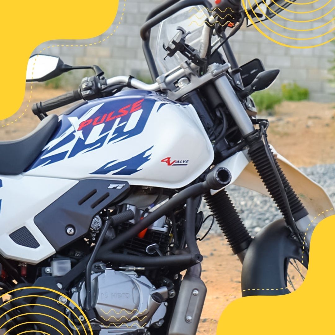 XPULSE 200 CRASH GUARD WITH METAL SLIDER SB 866 HITECH