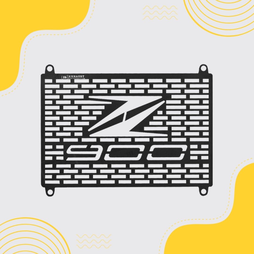 Radiator Guard FOR Kawasaki Z 900 2021 Black Matt and Silver - RD 732 HI TECH
