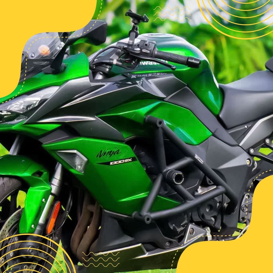 Kawasaki Ninja 1000 SX 2022 Crash Guard with Metal Sliders - SB 811 HI TECH