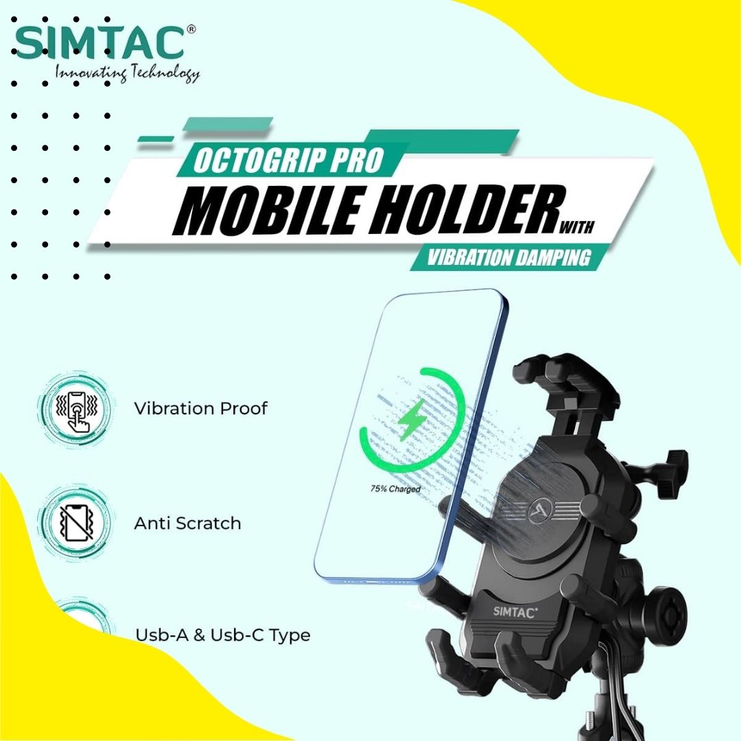 Simtac octo grip with vibration damper & wireless charging (MH03WC-PRO)