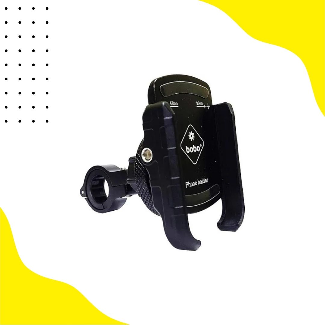 BOBO BM4 PRO Jaw-Grip Bike Phone Holder with Vibration Controller Motorcycle Mobile Mount