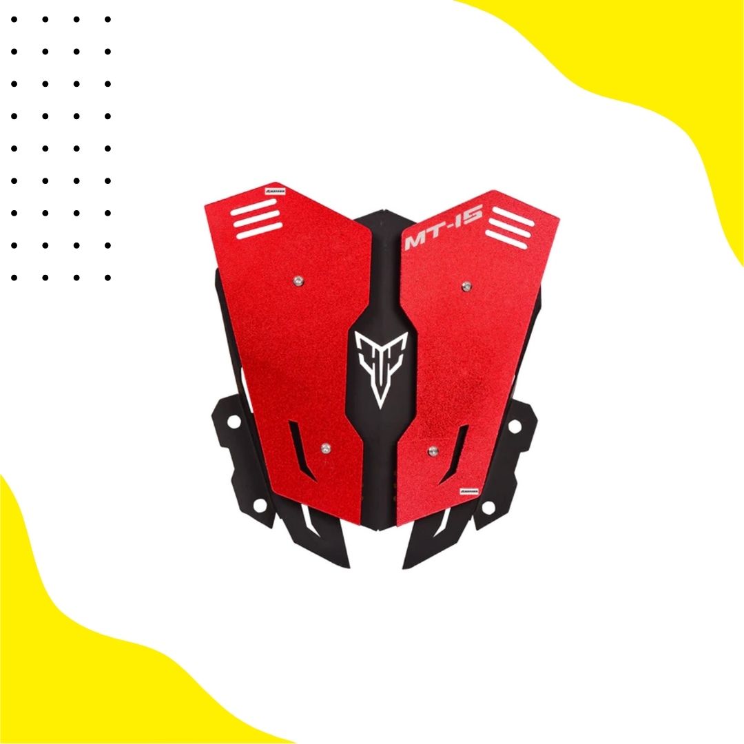 MT15 METAL VISOR RED