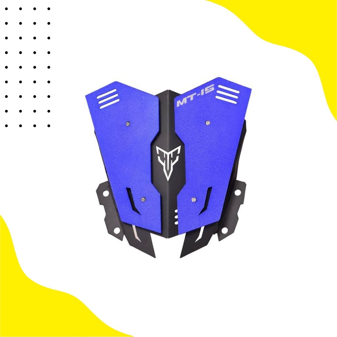 MT15 METAL VISOR BLUE
