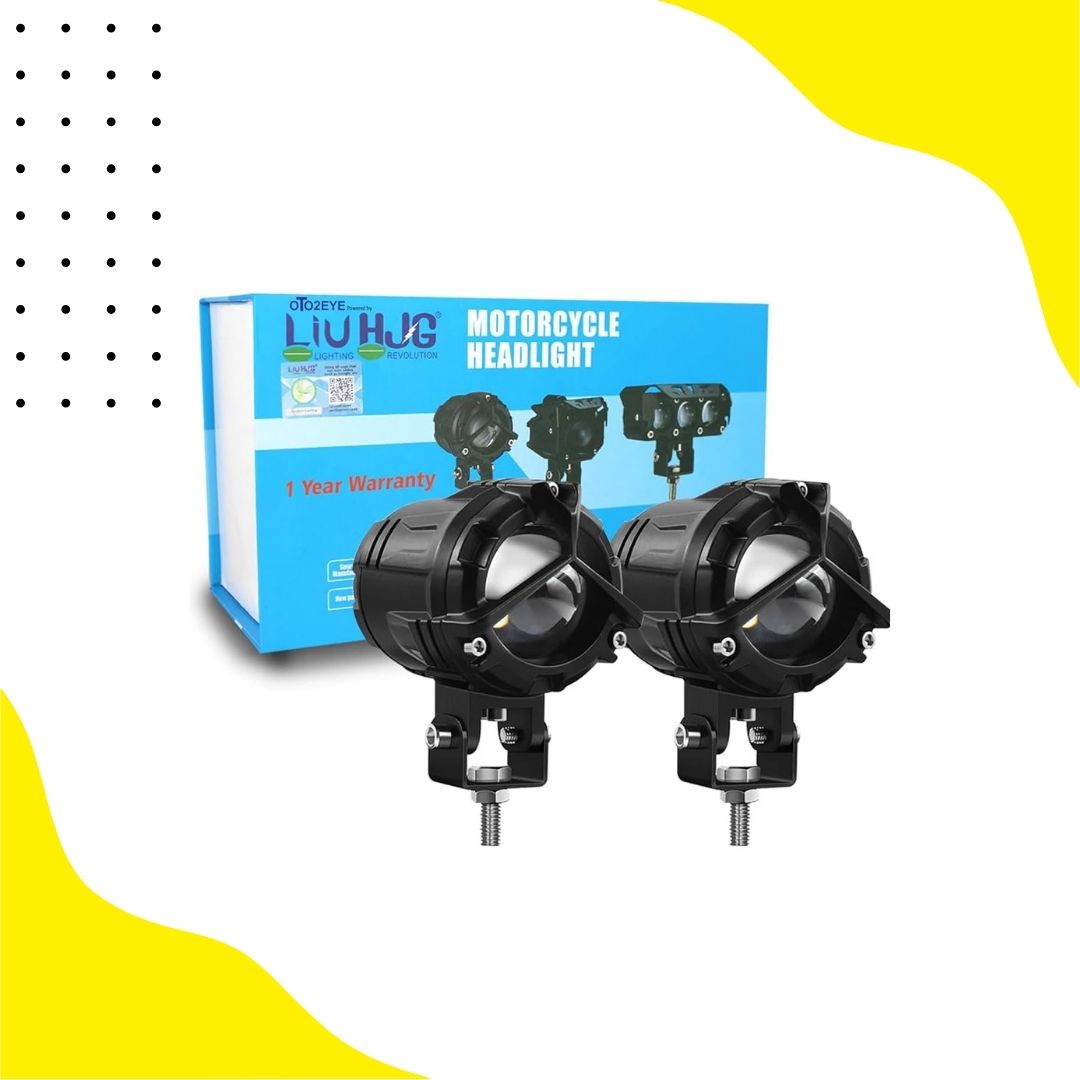 HJG Mercedes Y Lens Foglight Ultra Wide Dual Intensity LED Driving Fog Lights White/Yellow