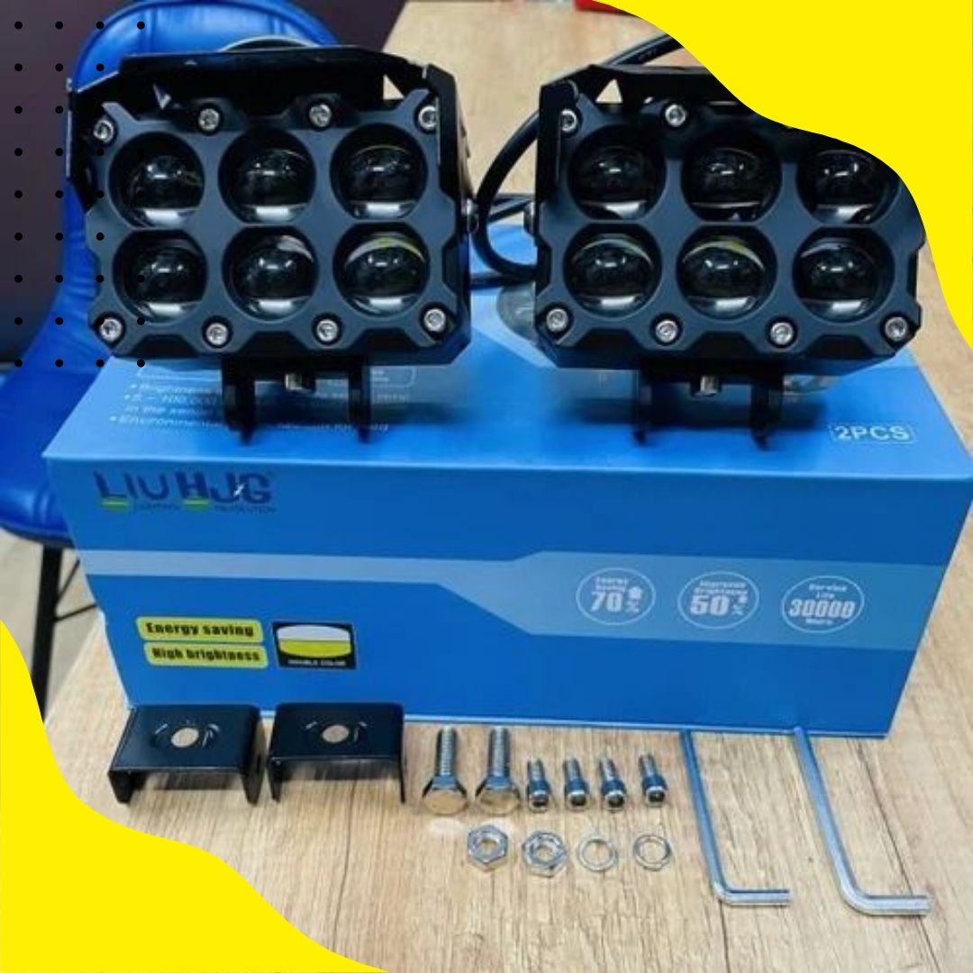 LIU HJG 160W High Brightness Yellow/White 6 LED Fog Light